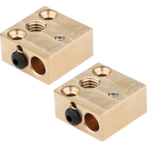 High Temperature CR-10 Copper Heater Block All Metal Hotend Extruder Heatblock for CR10/E3D V6 3D Printer
