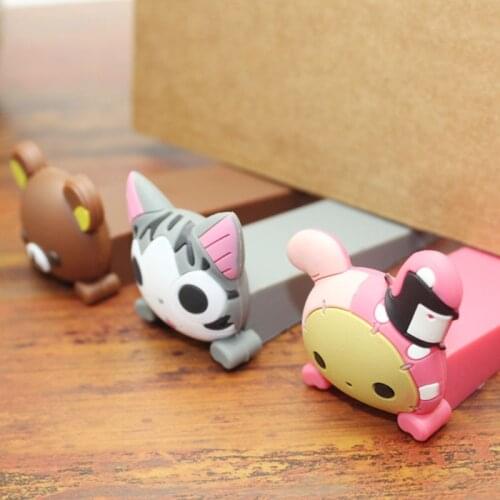 1Pcs Slip Resistant Anti-pinch PVC Cartoon Animals Door Stopper Baby Protection Guard Baby Safety Doorways
