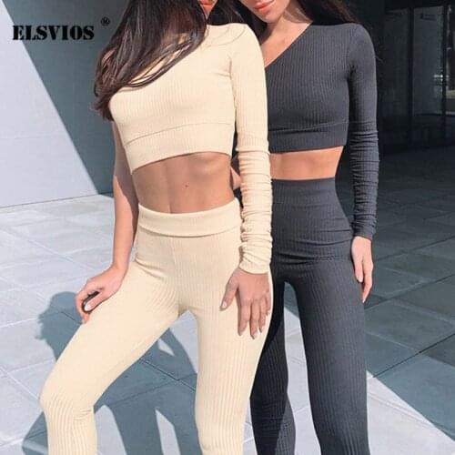 Autumn New Fashion Women Casual Two Piece Set Elegant Strapless Single Sleeve Blouse Sexy Solid Slim Pencil Sport Long pants