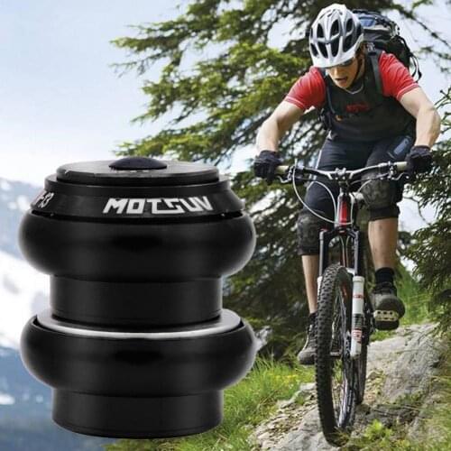 1 set aluminum 34mm external bicycle headset mountain bike road bike bicycle 28.6mm straight rudder front fork bearing headset