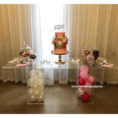 New style clear acrylic crystal aisle decor wedding backdrop decorations senyu2275
