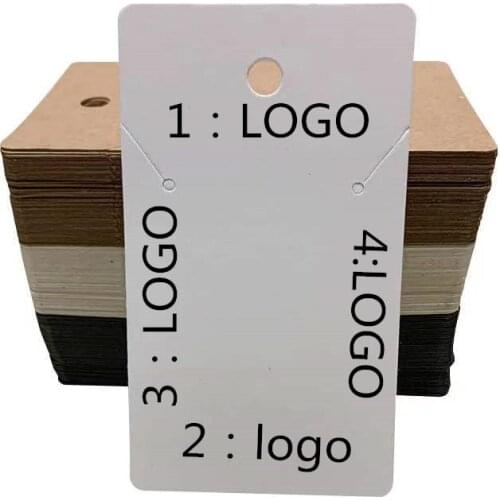 10PCS 5x8.9CM Necklace Card Jewelry Display Necklace Hanging Card Jewelry Making Custom Logo