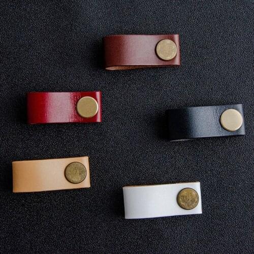 5 Colors Kitchen Furniture Knobs Dresser handles leather handles small wardrobe knobs drawer knobs for Furniture