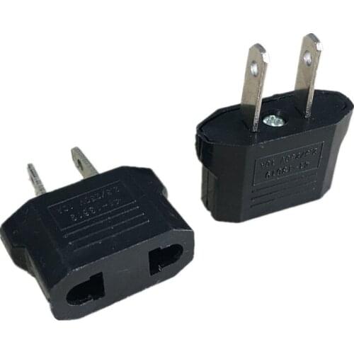 500pcs European Euro EU To US China JP Power Plug Adapter Universal Japan US AC Travel Adapter Charger Plug Electrical Socket