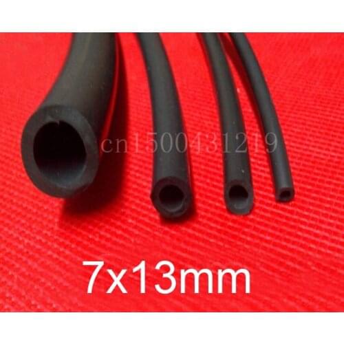 7mm id 13mm od Black Silicone Rubber Tubing Tube Flexible 7x13mm silicon hose
