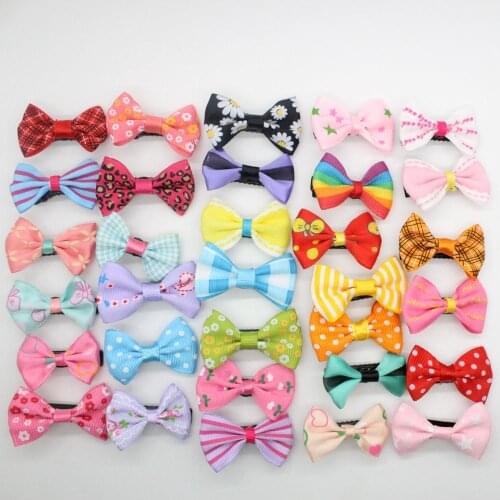 Pet accessories small bowknot Dog hairpin pet hair cartoon duck clip wholesale pet grooming pet product 100pcs