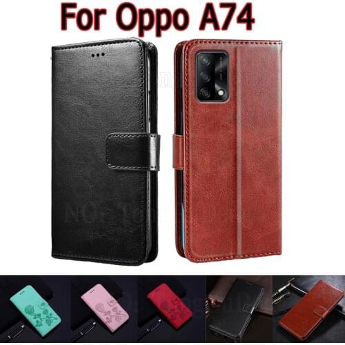 Flip Case For Oppo A74 Cover CPH2219 Phone Protective Shell Funda On Oppo A 74 Case Wallet Stand Leather Book Etui Hoesje Capa