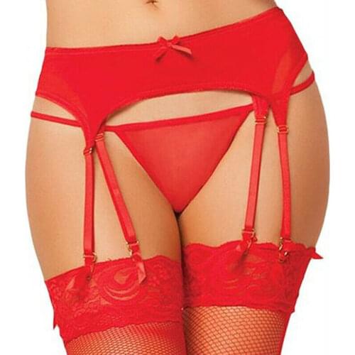 2020 Summer New Women Sexy Sheer Garter Belt Over the Knee Thigh High Stockings Lace Suspender Garters Fashion Suspender