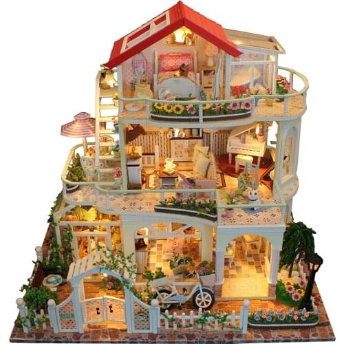 DIY Doll House Forever & Always Valentines Day Luxurious 3 Layers Sweet Words House Cottage Without Dust-proof Cover