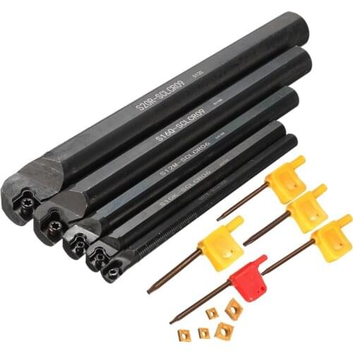 5Pcs/Lot Of 7 10 12 16 20mm SCLCR Lathe Turning Holder S7/S10/S12/S16S20-SCLCR09 Boring Bar Insert For CCMT For Semi-finishing