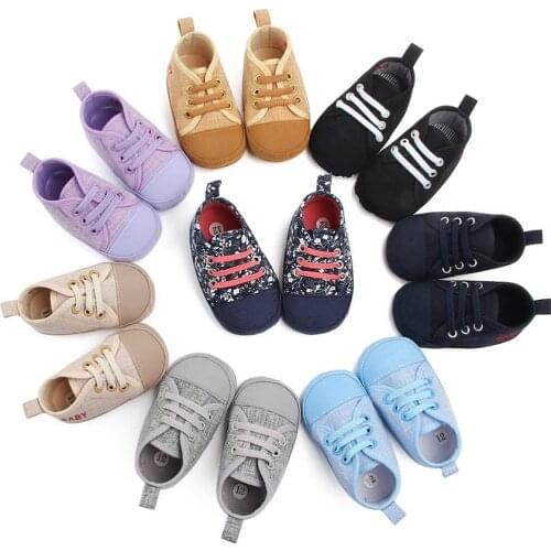Baby Shoes Casual Canvas Shoes 0-2 Years Old Boys and Girls Non-slip Toddler Shoes Sports Shoes