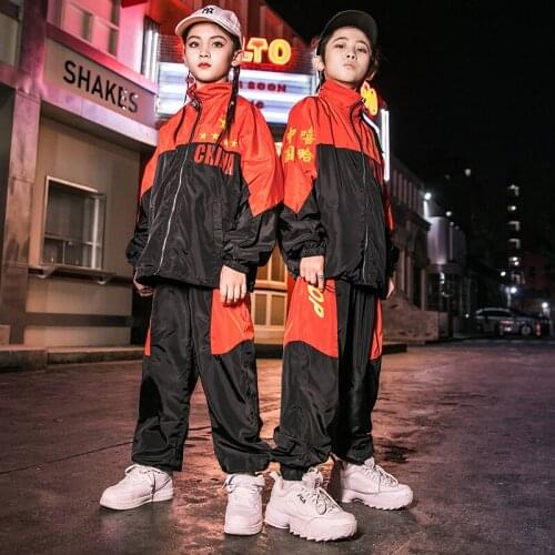 2019 ChildrenS Jazz Dance Costumes Boys Girls Hip-Hop Wear Chinese Style Jacket Pants Street Dance Performance Clothing DWY2562