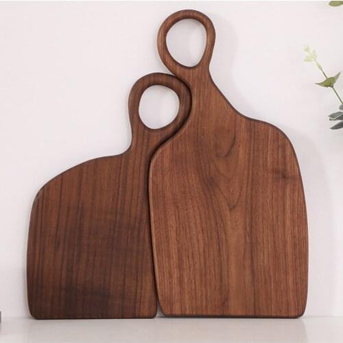 Lovers Walnut Cutting Chopping Board Wooden Bread Dessert Fruit Plate Creative Whole Wood Cake Tray Couple Style