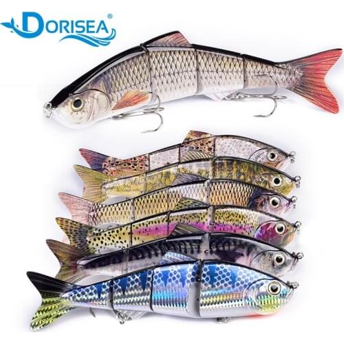 DORISEA 1Pcs 12cm/15cm/25cm Sinking 3D Eyes Wobblers Fishing Lures Swimbait Hard Artificial Bait Pike Bass Fishing Lure Crankbai
