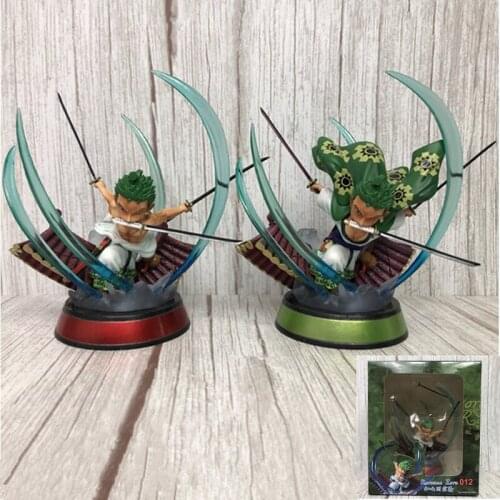 15cm One Piece Kimono Roronoa Zoro Battle Form Full-Length Figurine Toys PVC Action Figure Desk Decoration Model Toys
