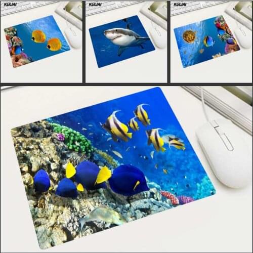 XGZ Ocean Underwater Landscape Wallpaper Mouse Pad 22x18 Cm Rubber Washable Smooth and Durable for Laptop Home Study Lol Pads