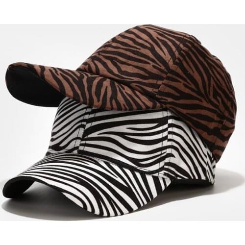 Leopard Zebra Leopard Cotton Baseball Cap Adjustable Snapback Hats for Men Women Artistic Retro Snapback Gorras Outdoor Cap