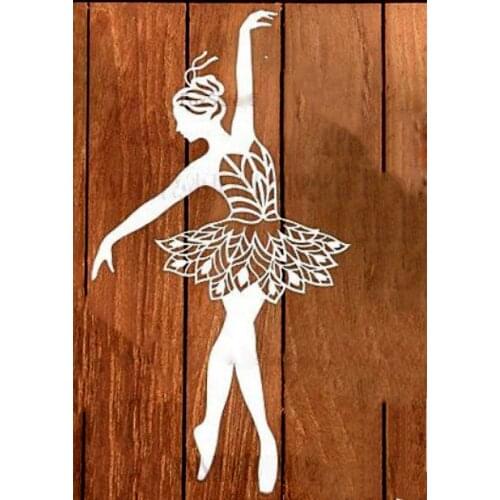 Dancing Woman Shape Metal Cutting Die DIY For Scrapbooking Decoration Crafts