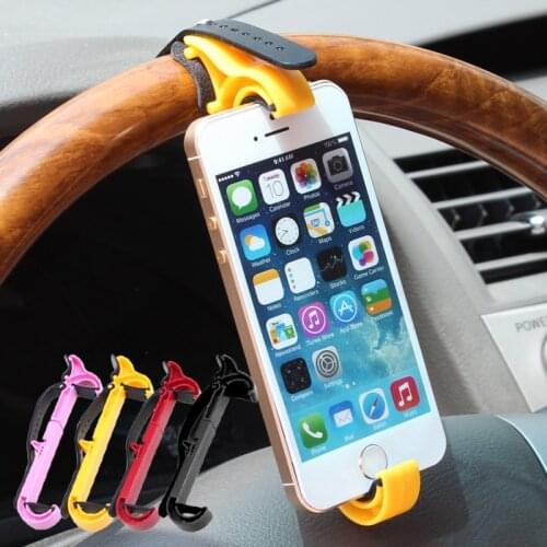 Multifunction Car phone holder steering wheel mobile Vehicle navigation holder Car GPS rest supplies Creative free shipping