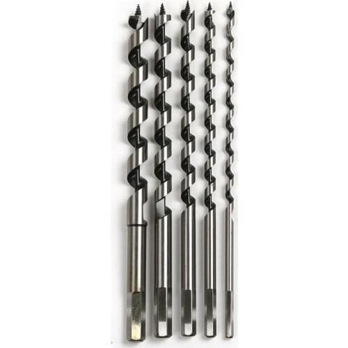6,8,10,12,14mm Deluxe Auger Drill Bit set Set Long Ship wood hole cutter drill bits set woodworking tool, 240mm ,5-Piece