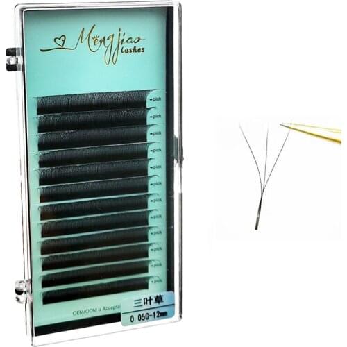 M&J Clover Eyelash Extension 3D Volume Eyelash Premade Russian Lashes 7-12mm Easy Fans Eyelash Extensions Supplies