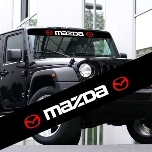 Car Stickers Decoration Decals Car Styling Fashion Front Rear Windshield Decal Sticker For MAZDA 3 BK BL 5 CR CW 6 II GH CX-7 ER
