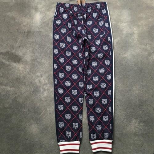 Novelty High luxury New 19ss Men Leopard tiger Cat Comfortable Classic Paisley 4 white Casual Pants Sweatpants #E26