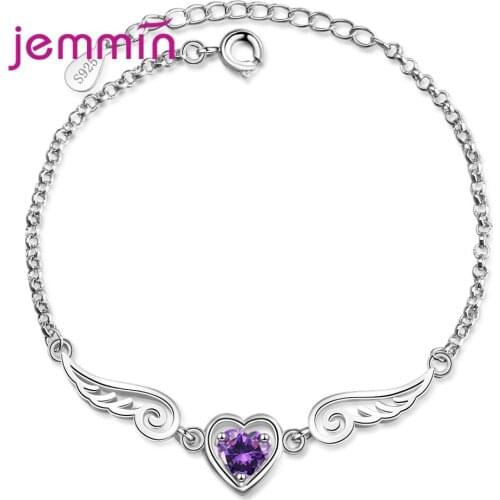 New Arrival Heart Charms Austria Crystal Bracelets Fashion Women Wristband for Romantic Wedding Engagement Jewelry Accessory