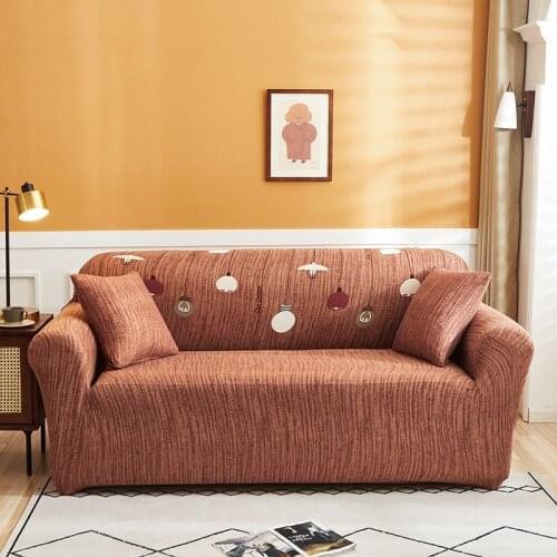 Sample Elastic Sofa Slipcovers Stretch Sofa Cover for Living Room Sectional Corner Chair Protector Couch 1/2/3/4 Seater
