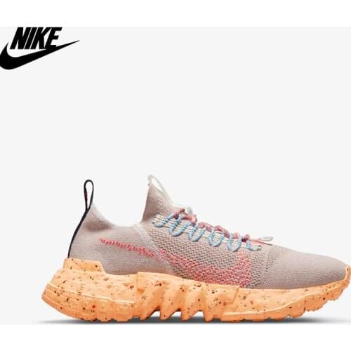 Original Nike Space Hippie 01 "Bowler Tint" DJ3056-003 Unisex Orange Sport Shoes