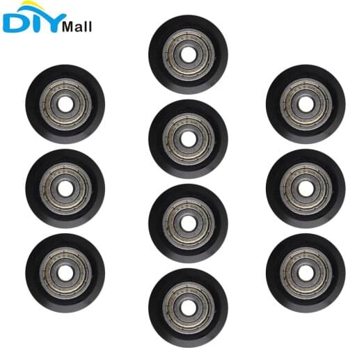 10pcs 3D Printer Plastic Pulley Openbuilds Passive Pulley Perlin Wheel 625zz POM Big Wheels (With Bearings) Diameter 23.89mm