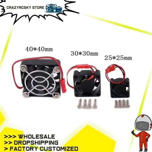 Heat Sink Motor Cooling Heatsink Single Cooling Fan Only 40*40 30*30 25*25mm JST Plug For RC Car/Boat Motor Or ESC Heat Sink