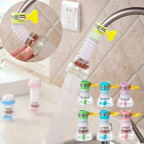 360 Degree Adjustable Water Tap Extension Filter Shower Water Tap Bathroom Faucet Extender Home Kitchen Accessories