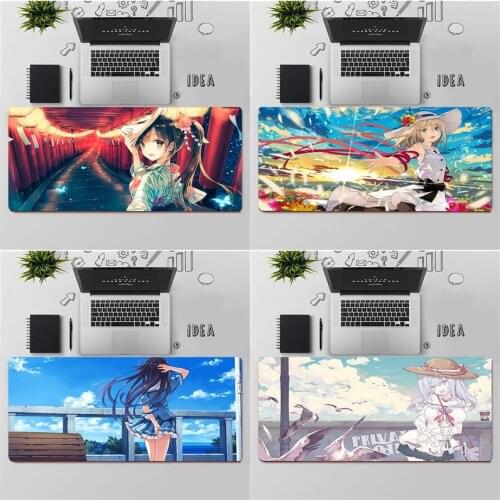 Maiya Top Quality Anime Summer Girl landscape Rubber Mouse Durable Desktop Mousepad Free Shipping Large Mouse Pad Keyboards Mat