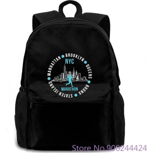 NYC New York City Marathon Style Swag women men backpack laptop travel school adult student