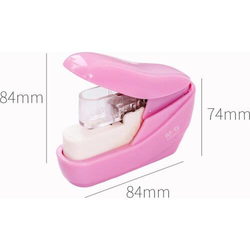 Students Stationery Nail Free Stapler Stapleless Safe Staplers 5 Sheets Capacity for Paper Binding Office Supplies Stapling Tool