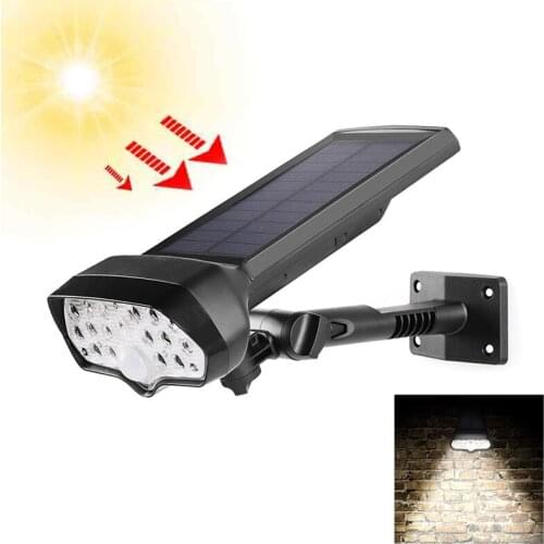 LED Solar Lights 1 Mode Power Motion Sensor Outdoor Light, Powered Wireless Waterproof Exterior Security Wall Light