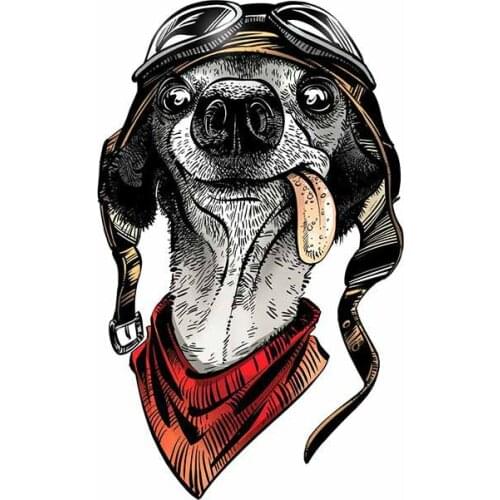 13cm x 8.1cm for Cute Dog Vinyl Car Sticker Car Accessories Motorcycle Refrigerator Windshield Laptop Decals