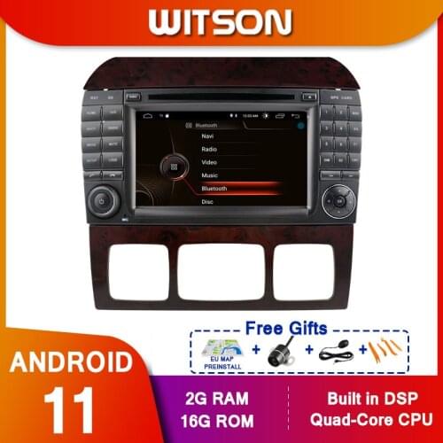 WITSON Android10 Radio GPS DVD for MERCEDES-BENZ S CLASS W220 Car Radio Multimedia Monitor GPS Navigation Bluetooth Head Unit