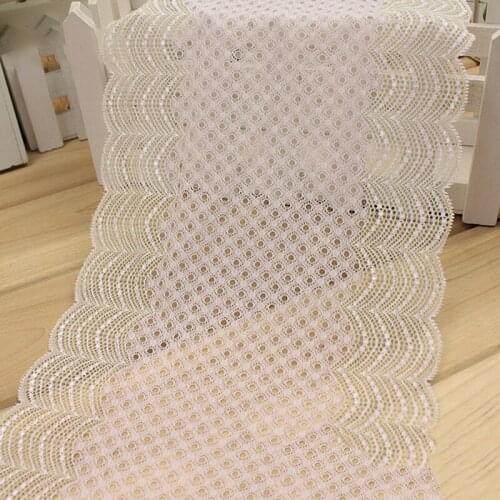 10Meters Two Sides Elastic Stretch Lace Trim Pink Green Fabric For Clothing Accessories Dress Sewing Applique Costume Handcrafts