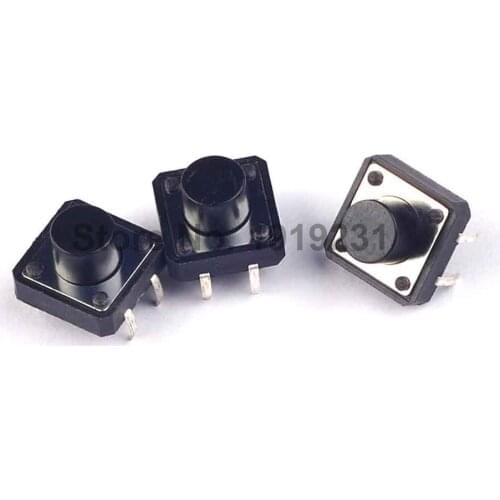 20PCS DIP 12X12X8(h)MM Tactile Tact Push Button Micro Switch Momentary