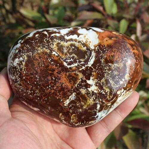 790g Beautiful Natural Polished Red agate Stone Sample QUARTZ CRYSTAL HEALING Aquatic Plants Madagascar Home decoration M12
