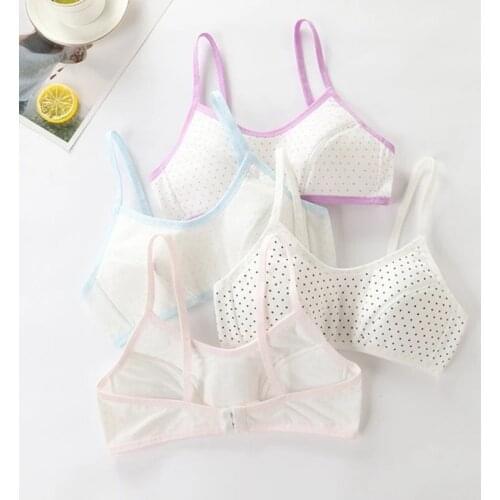 2pcs Grls Bra for 12-16Y Childrens Teenager Breathable Underwear Kids Training Bra Lingerie Teens Crop Top Puberty Sport Bras