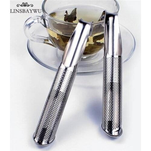 Tea Strainer Pipe Design Tea Infuser Filter Amazing Stainless Steel Touch Feel Good Tea Strainer Tool kitchen Accessories Hot