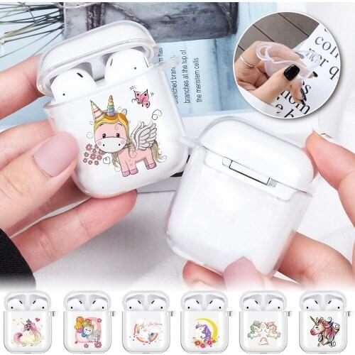 AirPods Case for Apple Airpods 1st / 2nd Generation Anti-fall Clear Soft Silicone Wireless Bluetooth Earphone Box Cover Cases