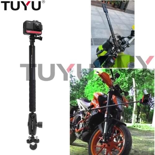 Motorcycle Bike Camera Holder Handlebar Mirror Mount Bracket Stand For Insta360 One X R GoPro Invisible Selfie Stick accessories