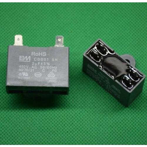 Air Conditioner Parts A/C outdoor fan motor capacitor with 2 pins 2um