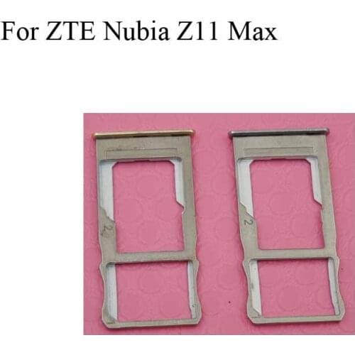 For ZTE Nubia Z11 Max Z11max SIM Card Tray + Micro SD Card Tray Holder Slot Adapter Socket For ZTE Nubia Z11 Max Z 11 MAX