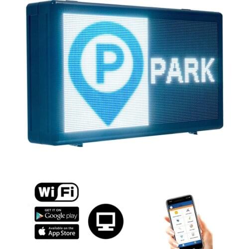 Double Sided Outdoor Led Screen Full Color HD Electronic Advertising Phone Control, 72 x 40cm