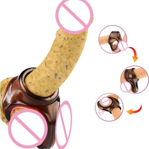 Ejaculation Male Cockring Sex Toys For Men Penis Ring Erection Enhancer Prolong Premature Time Delay Lock Sex Product Dildo